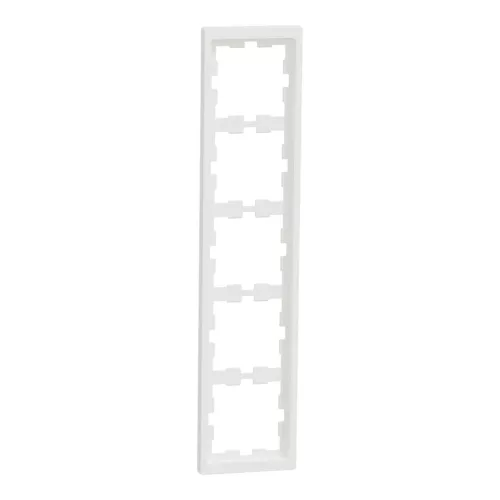 Schneider Electric Merten D-Life MTN4050-6537 ötös műanyag keret mattfehér függőleges és vízszintes elhelyezéssel - System-D