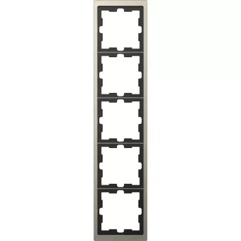   Schneider Merten MTN4050-6550 5-ös nikkel keret függőleges és vízszintes elhelyezéssel (Schneider D-Life)