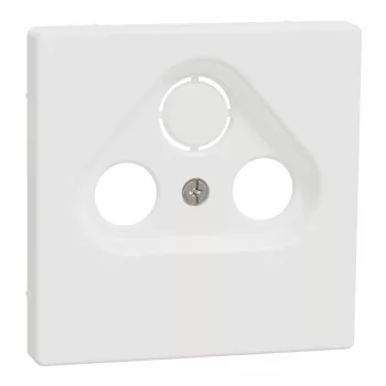   Schneider Electric Merten MTN4123-6037 fedlap 3 kimenetes antenna csatlakozóhoz  mattfehér - System-D (D-Life / D-Antik)