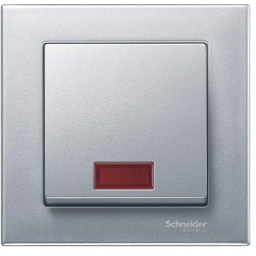 Schneider MTN433860 MERTEN Billentyű, szimbólumokhoz, System-M, alumínium
