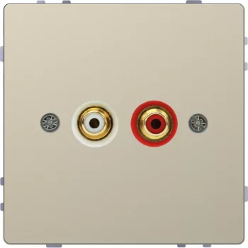 Schneider Electric Merten MTN4350-6033 audio csatlakozóaljzat (RCA) System-D szahara