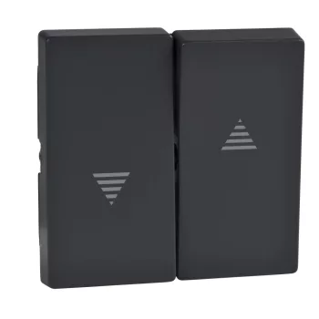   Schneider MTN435514 antracit dupla billentyű redőnykapcsolók és redőnynyomók betétekhez (Merten M-Smart, M-Plan, M-Elegance)