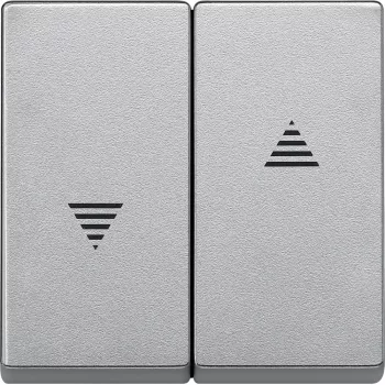   Schneider MTN435560 alumínium dupla billentyű redőnykapcsolók és redőnynyomók betétekhez (Merten M-Smart, M-Plan, M-Elegance)