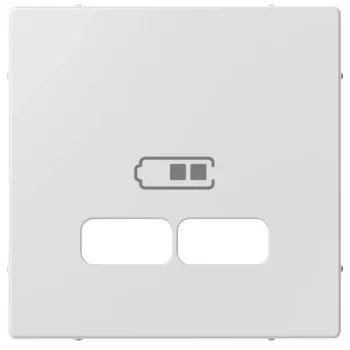   Schneider MTN4367-0325 aktív fehér (antibakteriális) burkolat USB töltő betétekhez (Merten M-Smart, M-Plan, M-Elegance)
