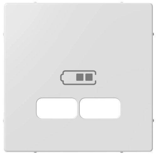Schneider MTN4367-0325 aktív fehér (antibakteriális) burkolat USB töltő betétekhez (Merten M-Smart, M-Plan, M-Elegance)