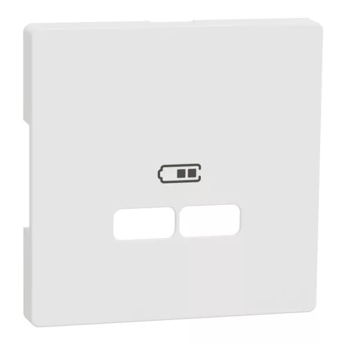 Schneider Electric Merten MTN4367-6037 burkolat USB töltő betétekhez mattfehér - System-D (D-Life / D-Antik)