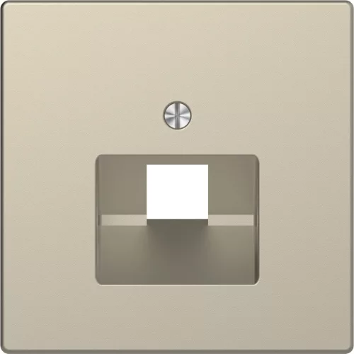 Schneider Electric Merten MTN4521-6033 Fedlap, 1xRJ45 aljzathoz, döntött, System-D, szahara