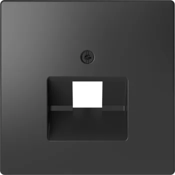   Schneider MTN4521-6034 MERTEN Fedlap, 1xRJ45 aljzathoz, D-Life, antracit