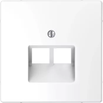   Schneider MTN4522-6035 MERTEN Fedlap, 2xRJ45 aljzathoz, D-Life, lótuszfehér