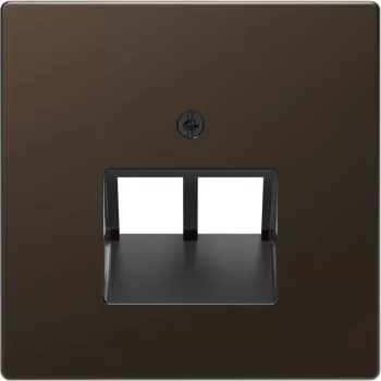   Schneider MTN4522-6052 MERTEN Fedlap, 2xRJ45 aljzathoz, D-Life, mokka