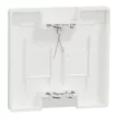 Schneider Electric Merten MTN4564-6037 Fedlap, 2xRJ45 moduláris betétekhez, feliratozható, System-D, mattfehér