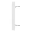 Schneider Electric Merten MTN4564-6037 Fedlap, 2xRJ45 moduláris betétekhez, feliratozható, System-D, mattfehér