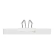 Schneider Electric Merten MTN4564-6037 Fedlap, 2xRJ45 moduláris betétekhez, feliratozható, System-D, mattfehér