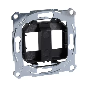   Schneider Merten MTN4566-0003 fekete rögzítőkeret, 2xRJ45 moduláris aljzatokhoz