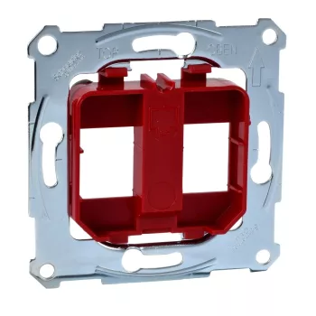   Schneider Merten MTN4566-0006 piros rögzítőkeret, 2xRJ45 moduláris aljzatokhoz