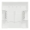 Schneider Electric Merten MTN4572-6037 Fedlap, 2xRJ45 aljzathoz, System-D, mattfehér