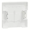Schneider Electric Merten MTN4574-6037 Fedlap, 2xRJ45 aljzathoz, feliratozható, System-D, mattfehér