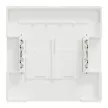 Schneider Electric Merten MTN4574-6037 Fedlap, 2xRJ45 aljzathoz, feliratozható, System-D, mattfehér