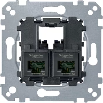 Schneider Electric Merten MTN4575-0002 2xRJ45 Cat5e UTP aljzat