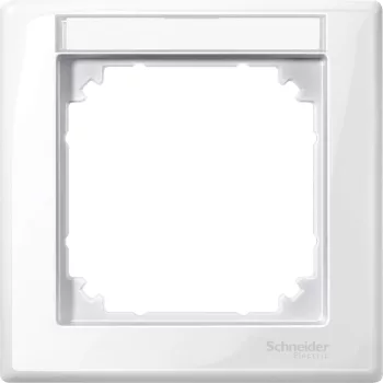 Schneider Electric Merten MTN470119 M-Smart feliratozható egyes keret, polárfehér
