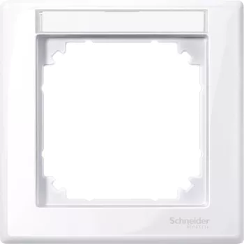   Schneider Merten MTN470125 1-es aktív fehér (antibakteriális) feliratozható keret (Schneider M-Smart)