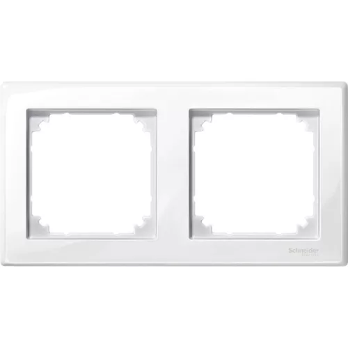 Schneider Electric Merten M-Smart MTN478219 kettes keret polárfehér függőleges és vízszintes elhelyezéssel - System-M