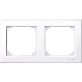   Schneider Electric Merten M-Smart MTN478225 kettes keret aktívfehér függőleges és vízszintes elhelyezéssel - System-M