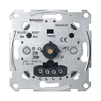 Schneider Electric Merten MTN5134-0000 forgatógombos fényerőszabályzó Univerzális 4-200 VA