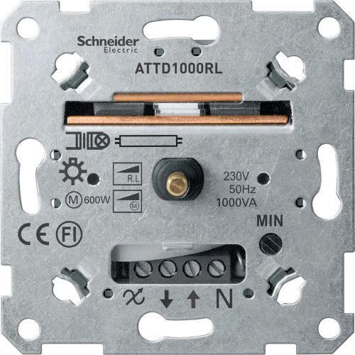 Schneider Merten MTN5135-0000 forgatógombos fényerőszabályzó betét , induktív terhelésekhez, 60-1000 VA AC 250 V, 50 Hz