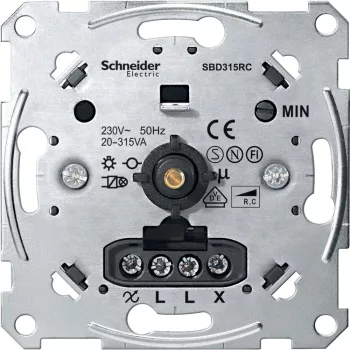   Schneider Merten MTN5136-0000 forgatógombos fényerőszabályzó betét , kapacitív terhelésekhez, 20-315 W AC 250 V, 50 Hz