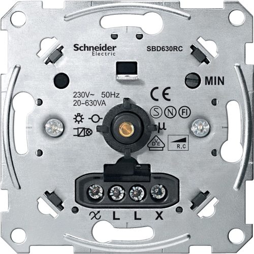 Schneider Merten MTN5137-0000 forgatógombos fényerőszabályzó betét , kapacitív terhelésekhez, 20-630 W AC 250 V, 50 Hz