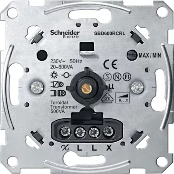   Schneider Merten MTN5139-0000 univerzális forgatógombos fényerőszabályzó betét, 20-600 W AC 250 V, 50 Hz