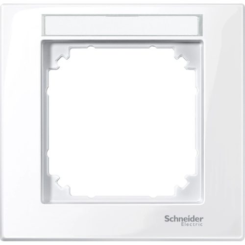 Schneider Merten MTN514125 1-es aktív fehér (antibakteriális) feliratozható keret (Schneider M-Plan)