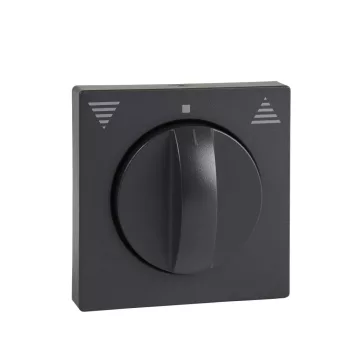   Schneider MTN569814 antracit burkolat forgatógombos redőnynyomó betétekhez (Merten M-Smart, M-Plan, M-Elegance)