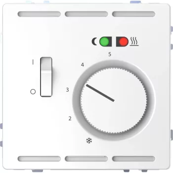   Schneider Merten MTN5764-6035 padlótermosztát kapcsolóval lótuszfehér burkolattal, AC 250 V, 10(4) A