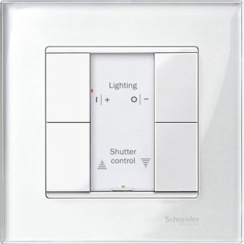   Schneider Electric MTN617219 Merten-KNX 2-es nyomógomb , SystemM, polárfehér, fényes