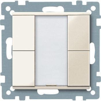   Schneider Electric MTN617244 Merten-KNX 2-es nyomógomb , SystemM, fehér, fényes