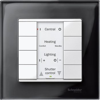   Schneider Electric MTN617419 Merten-KNX 4-es nyomógomb , SystemM, polárfehér, fényes