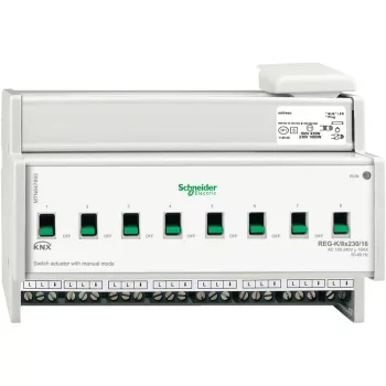   Schneider Electric MTN647893 Merten-KNX REG-K/8x230/16 kapcsolóaktor kézi üzemmóddal