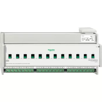   Schneider Electric MTN648495 Merten-KNX REG-K/12x230/16 kapcsolóaktor kézi üzemmóddal és áramérzékeléssel