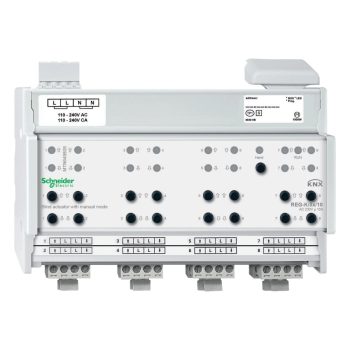   Schneider Electric MTN649808 Merten-KNX REG-K/8x/10 zsalumozgató aktor kézi üzemmóddal
