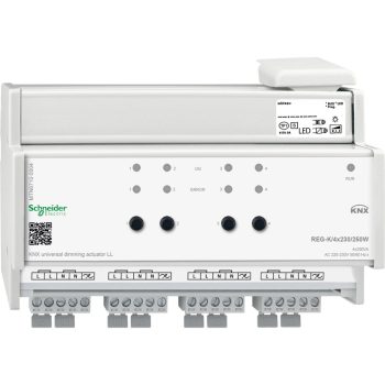   Schneider Electric MTN6710-0004 KNX univerzális dimmer aktor LL (LED-es terheléshez) REG-K/4x230/250 W