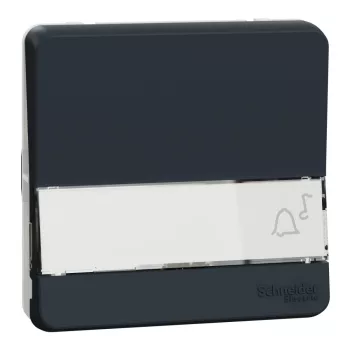 Schneider Mureva Styl MUR34029 egypólusú nyomógomb (101N) címketartóval antracitszürke IP55