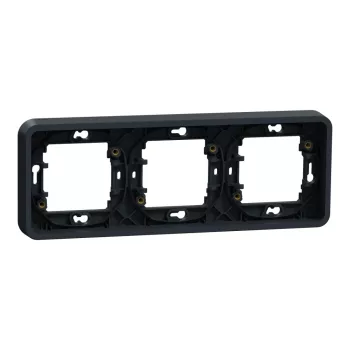   Schneider MUR34109 MUREVA Styl Hármas keret, vízszintes, antracitszürke