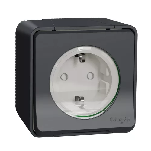 Schneider Mureva Styl MUR36034 2P+F csatlakozóaljzat antracitszürke IP55