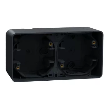   Schneider MUR37914 MUREVA Styl Kettes kiemelő doboz, vízszintes, antracitszürke