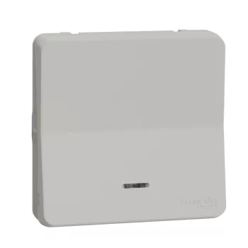 Schneider Mureva Styl MUR39127 egypólusú nyomógomb (101N) jelzőfénnyel polárfehér IP55