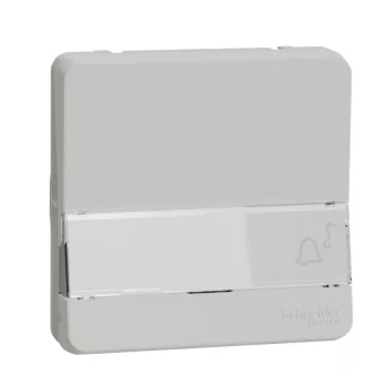 Schneider Mureva Styl MUR39129 egypólusú nyomógomb (101N) címketartóval polárfehér IP55