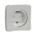 Schneider MUR39135 MUREVA Styl 2P+F csatlakozóaljzat, GYV, csapófedéllel, csavaros, polárfehér