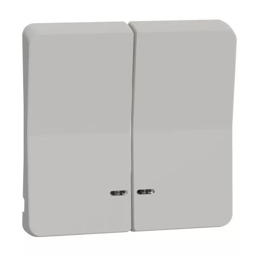 Schneider Mureva Styl MUR39205 kettős billentyű jelzőfényes polárfehér IP55